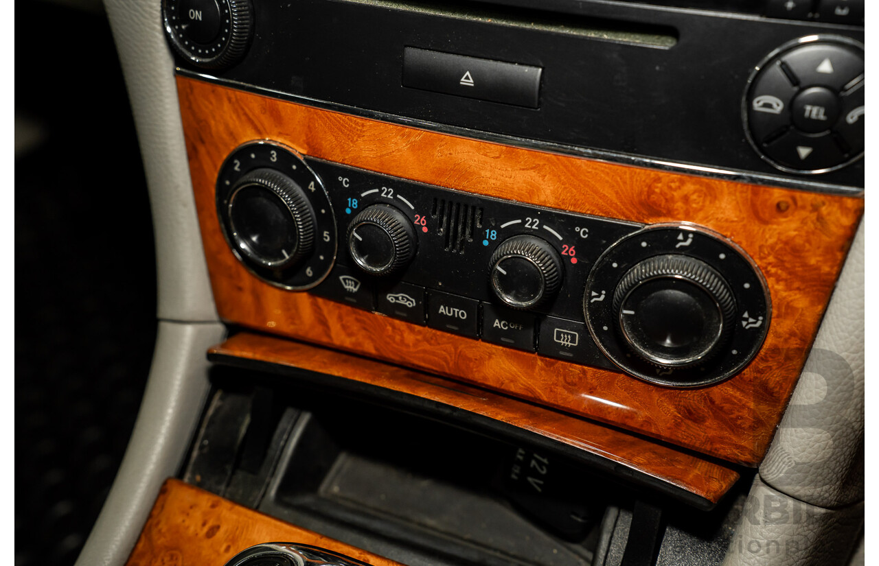 2/2005 Mercedes-Benz CLK200K Elegance C209 2d Coupe Obsidian Black Metallic Supercharged 1.8L