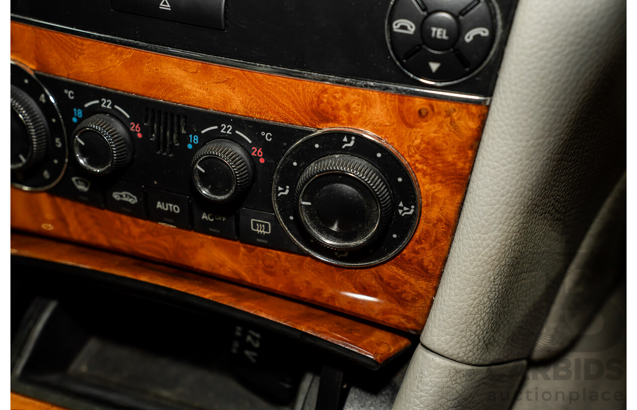 2/2005 Mercedes-Benz CLK200K Elegance C209 2d Coupe Obsidian Black Metallic Supercharged 1.8L