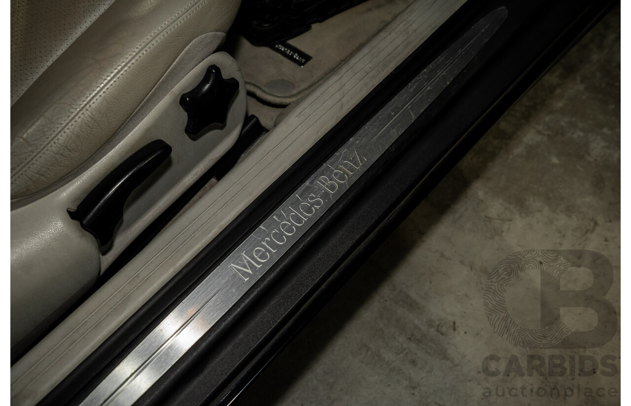 2/2005 Mercedes-Benz CLK200K Elegance C209 2d Coupe Obsidian Black Metallic Supercharged 1.8L