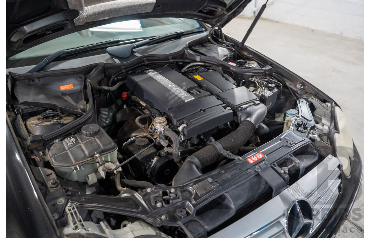 2/2005 Mercedes-Benz CLK200K Elegance C209 2d Coupe Obsidian Black Metallic Supercharged 1.8L