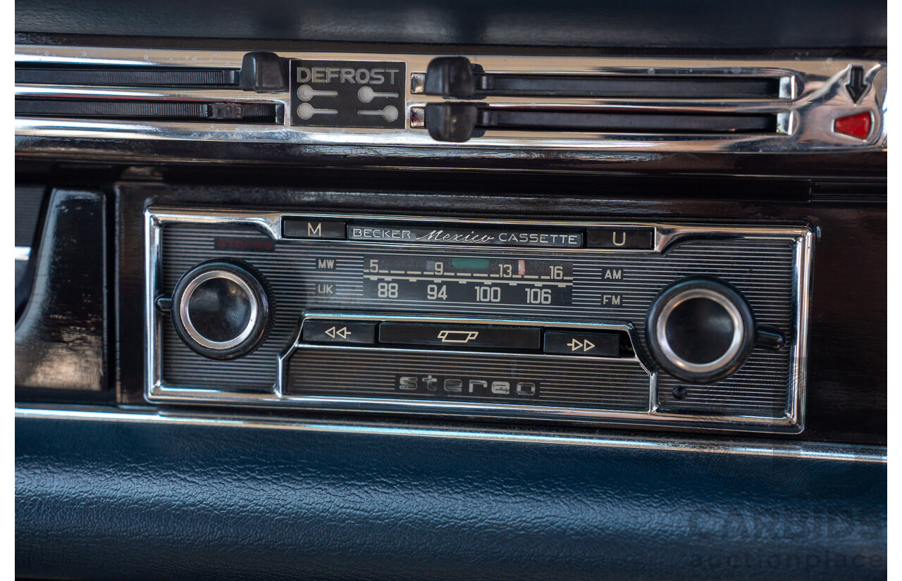 10/1972 Mercedes Benz 280 SE 3.5 W108 4d Sedan Papyrus White V8 3.5L