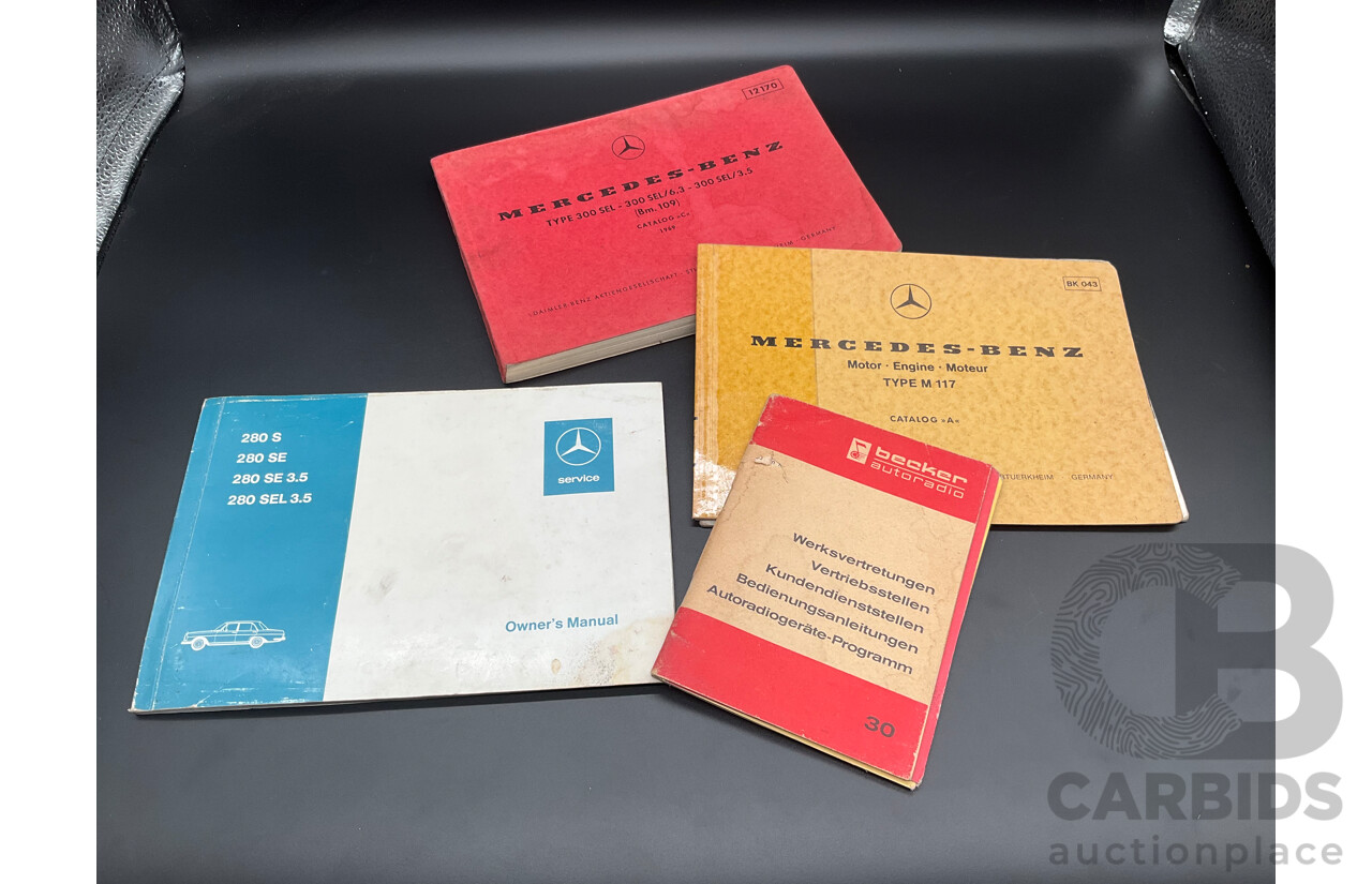 10/1972 Mercedes Benz 280 SE 3.5 W108 4d Sedan Papyrus White V8 3.5L