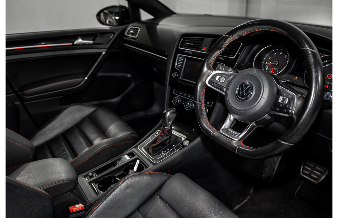 04/2017 Volkswagen Golf GTi (FWD) AU MY17 5d Hatchback Dark Iron Blue Metallic Turbo 2.0L