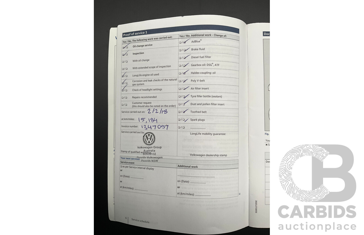 04/2017 Volkswagen Golf GTi (FWD) AU MY17 5d Hatchback Dark Iron Blue Metallic Turbo 2.0L