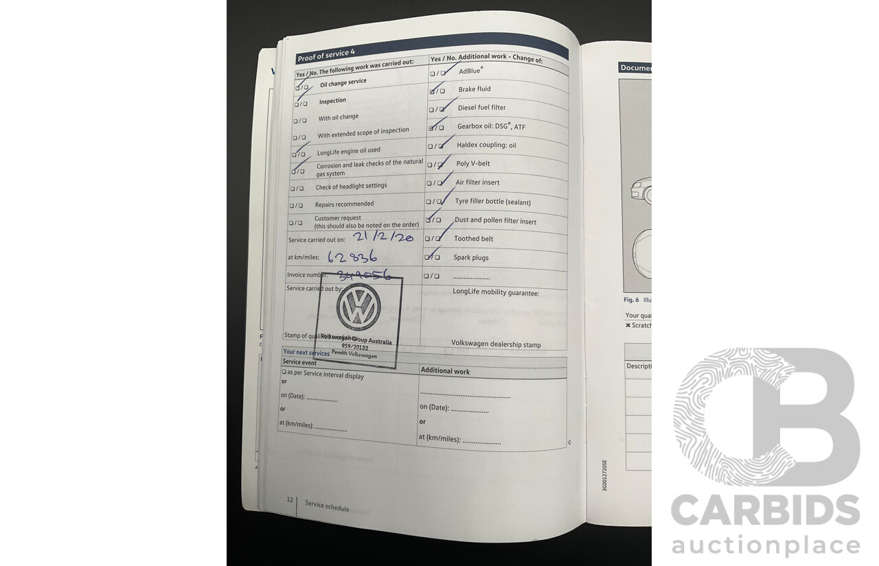 04/2017 Volkswagen Golf GTi (FWD) AU MY17 5d Hatchback Dark Iron Blue Metallic Turbo 2.0L