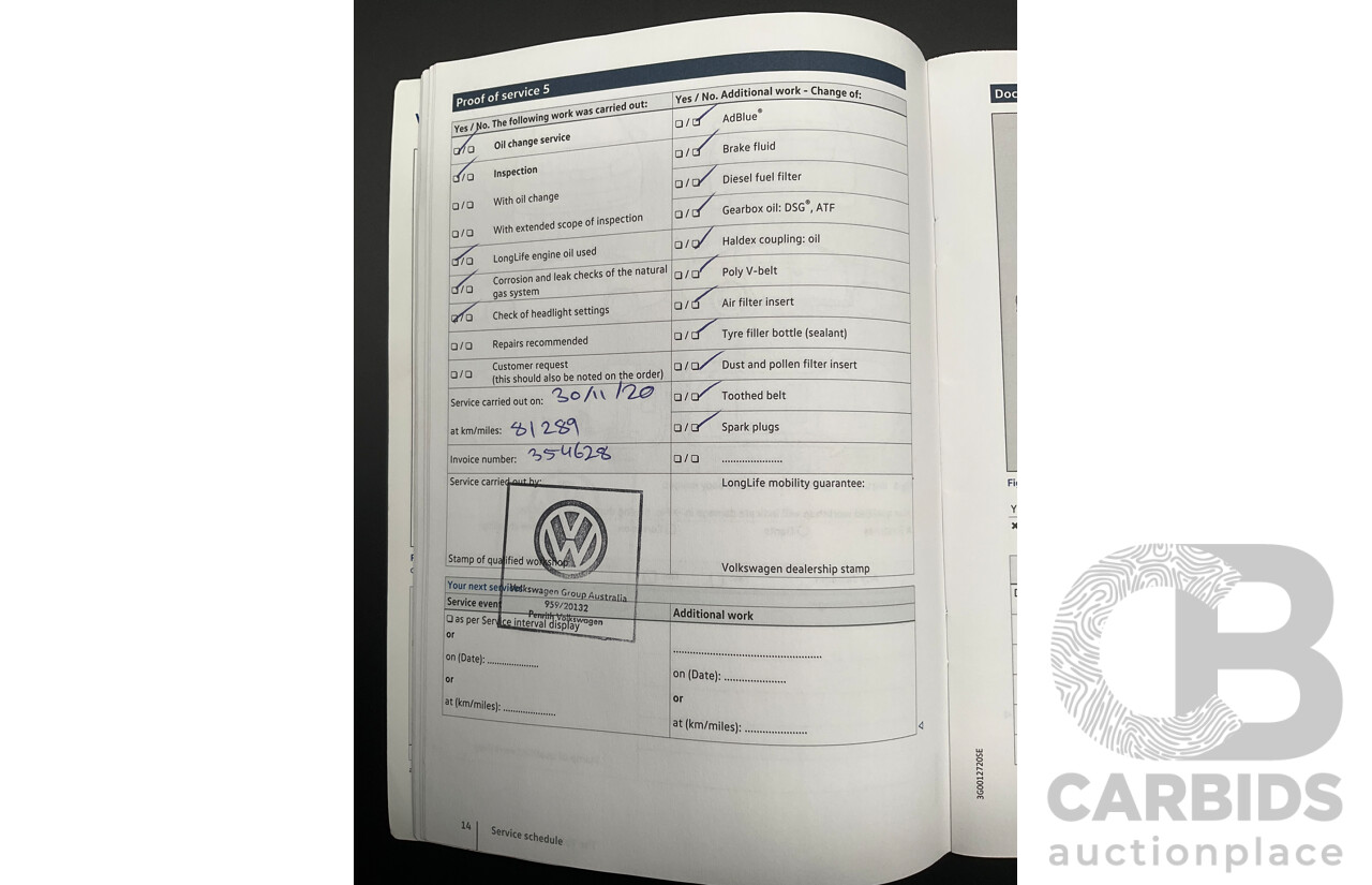 04/2017 Volkswagen Golf GTi (FWD) AU MY17 5d Hatchback Dark Iron Blue Metallic Turbo 2.0L