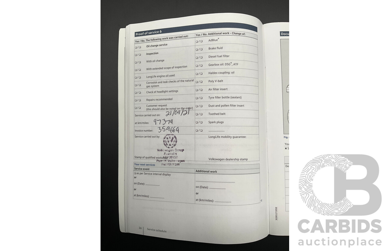 04/2017 Volkswagen Golf GTi (FWD) AU MY17 5d Hatchback Dark Iron Blue Metallic Turbo 2.0L