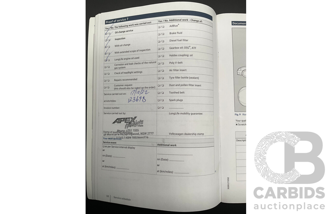 04/2017 Volkswagen Golf GTi (FWD) AU MY17 5d Hatchback Dark Iron Blue Metallic Turbo 2.0L