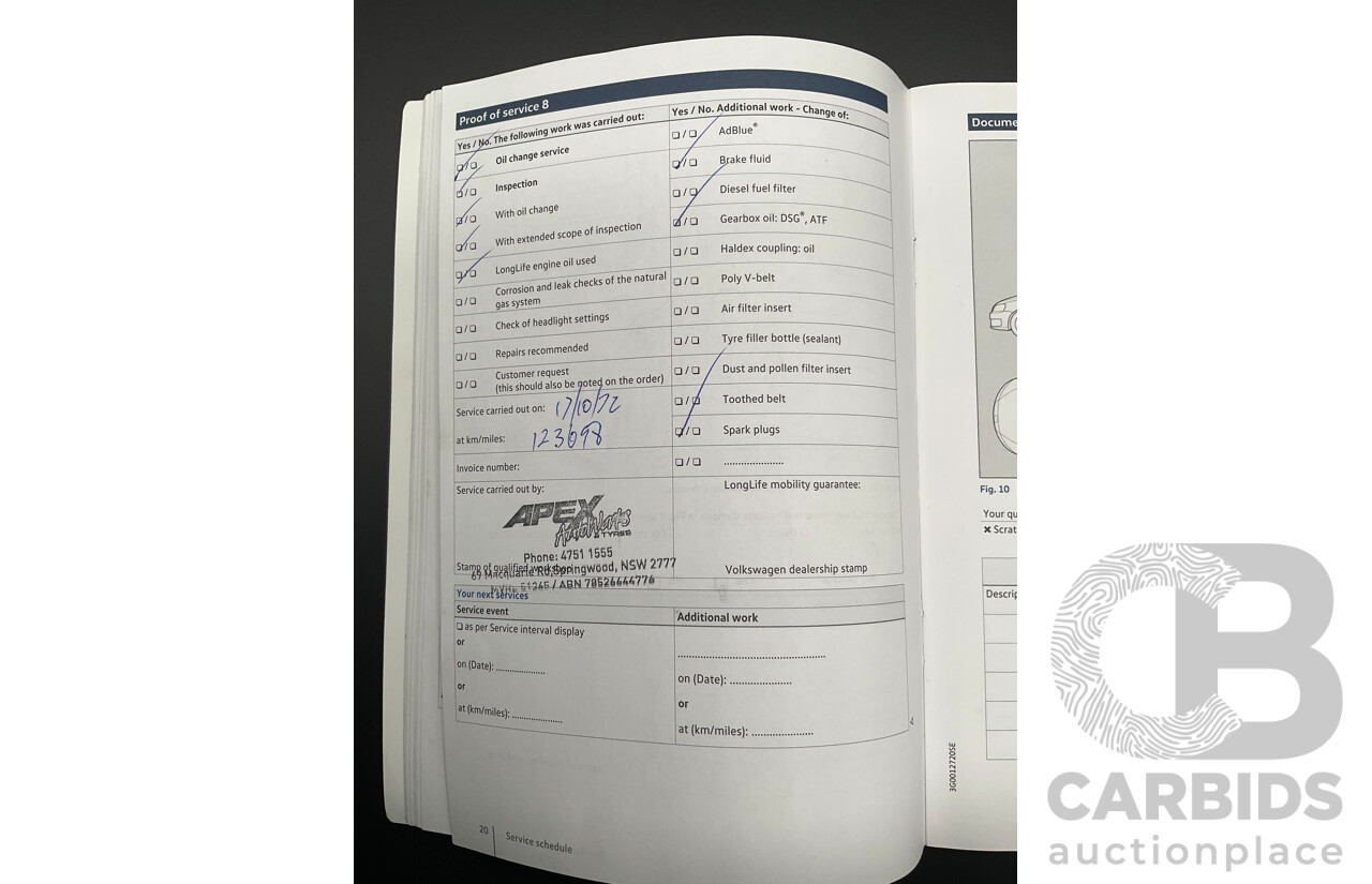 04/2017 Volkswagen Golf GTi (FWD) AU MY17 5d Hatchback Dark Iron Blue Metallic Turbo 2.0L