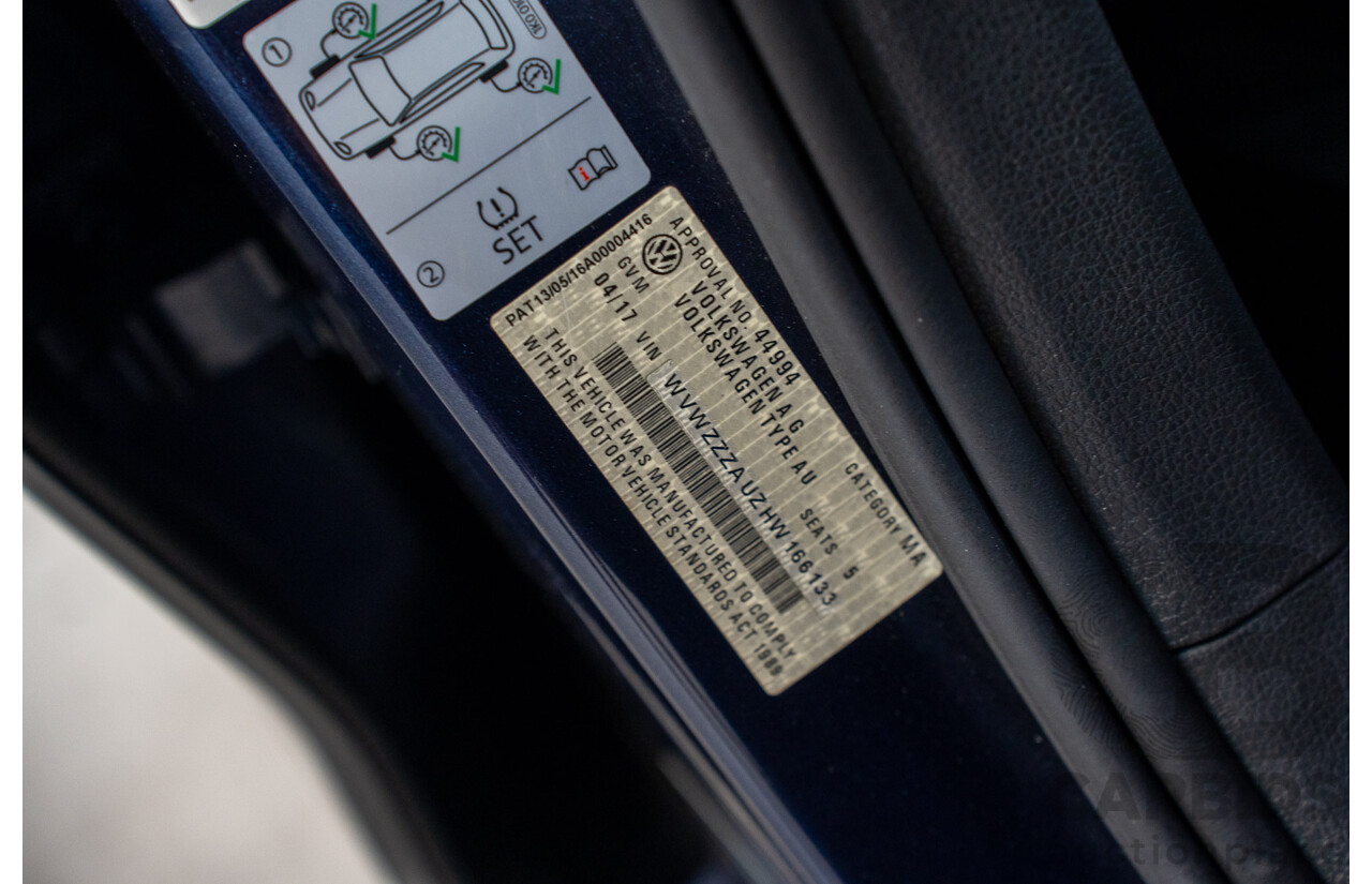 04/2017 Volkswagen Golf GTi (FWD) AU MY17 5d Hatchback Dark Iron Blue Metallic Turbo 2.0L