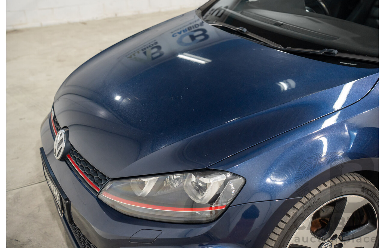 04/2017 Volkswagen Golf GTi (FWD) AU MY17 5d Hatchback Dark Iron Blue Metallic Turbo 2.0L