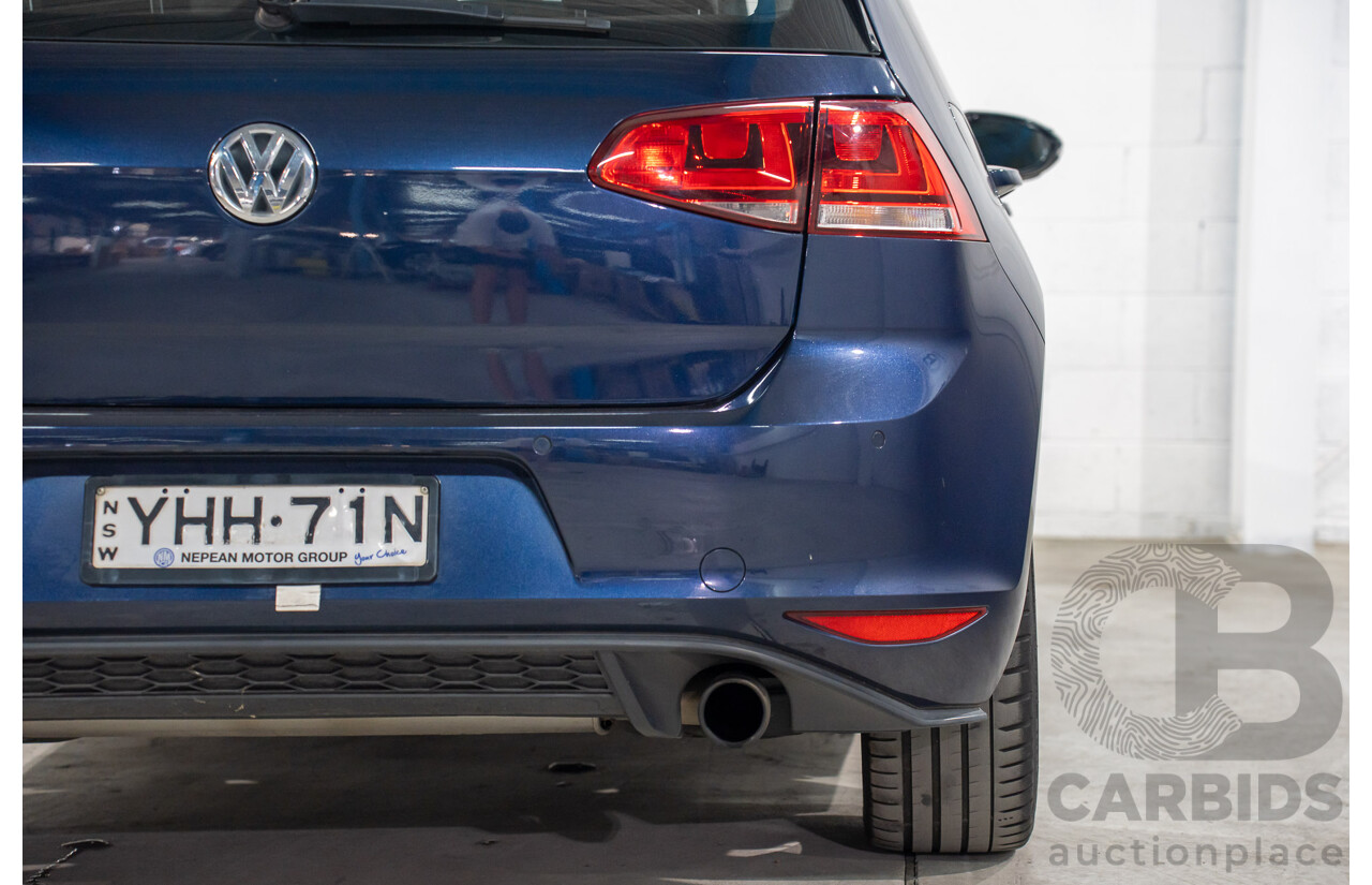 04/2017 Volkswagen Golf GTi (FWD) AU MY17 5d Hatchback Dark Iron Blue Metallic Turbo 2.0L