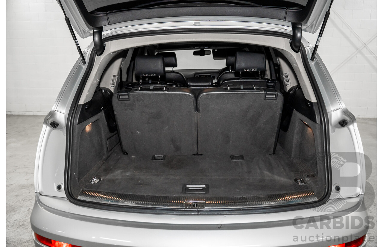 12/2010 Audi Q7 3.0 TDI Quattro (AWD) MY11 4d Ice Silver Metallic Turbo Diesel 3.0L - 7 Seater