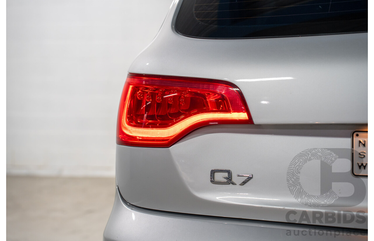 12/2010 Audi Q7 3.0 TDI Quattro (AWD) MY11 4d Ice Silver Metallic Turbo Diesel 3.0L - 7 Seater