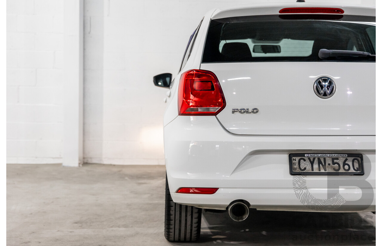 3/2015 Volkswagen Polo 81 TSI Comfortline 6R MY15 5d Hatchback Pure White Turbo 1.2L