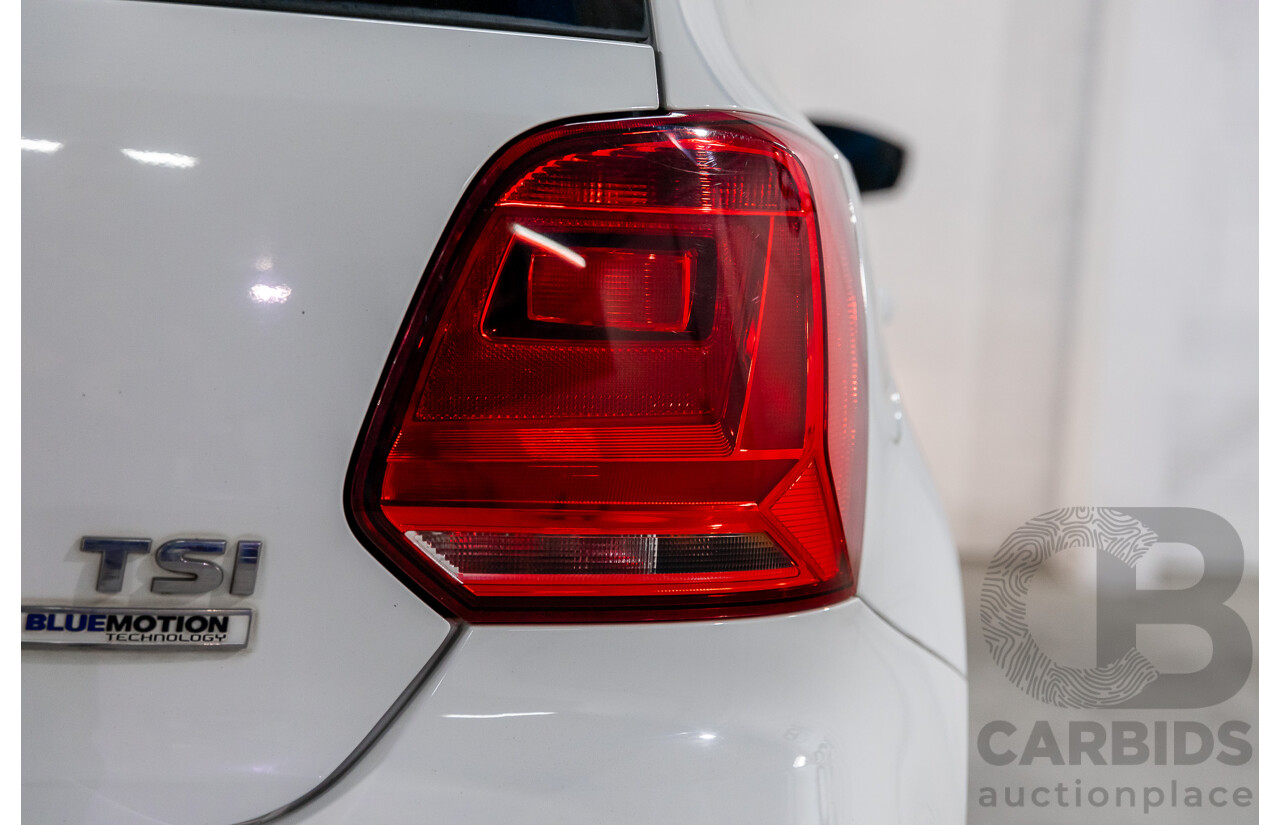 3/2015 Volkswagen Polo 81 TSI Comfortline 6R MY15 5d Hatchback Pure White Turbo 1.2L