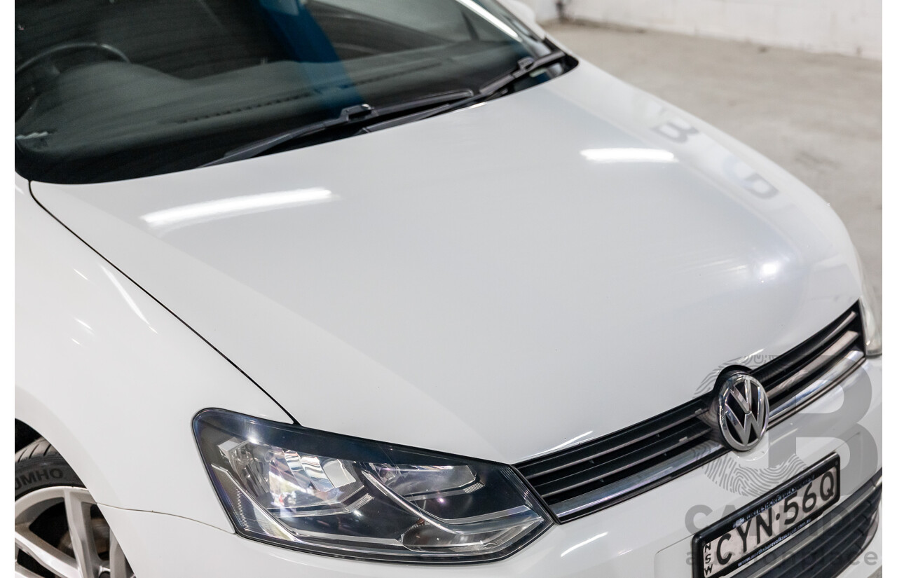 3/2015 Volkswagen Polo 81 TSI Comfortline 6R MY15 5d Hatchback Pure White Turbo 1.2L