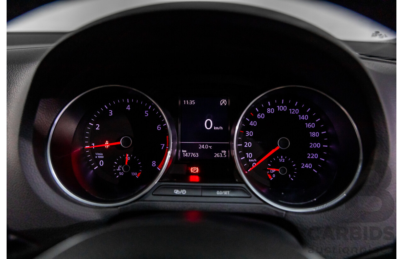 3/2015 Volkswagen Polo 81 TSI Comfortline 6R MY15 5d Hatchback Pure White Turbo 1.2L