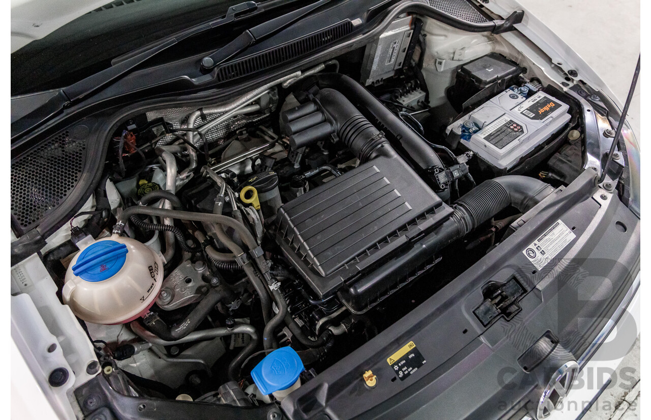 3/2015 Volkswagen Polo 81 TSI Comfortline 6R MY15 5d Hatchback Pure White Turbo 1.2L