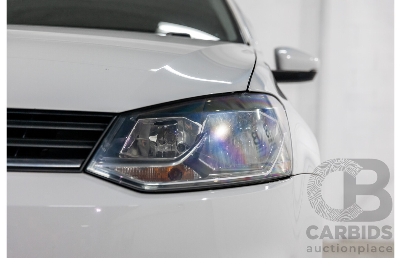 3/2015 Volkswagen Polo 81 TSI Comfortline 6R MY15 5d Hatchback Pure White Turbo 1.2L