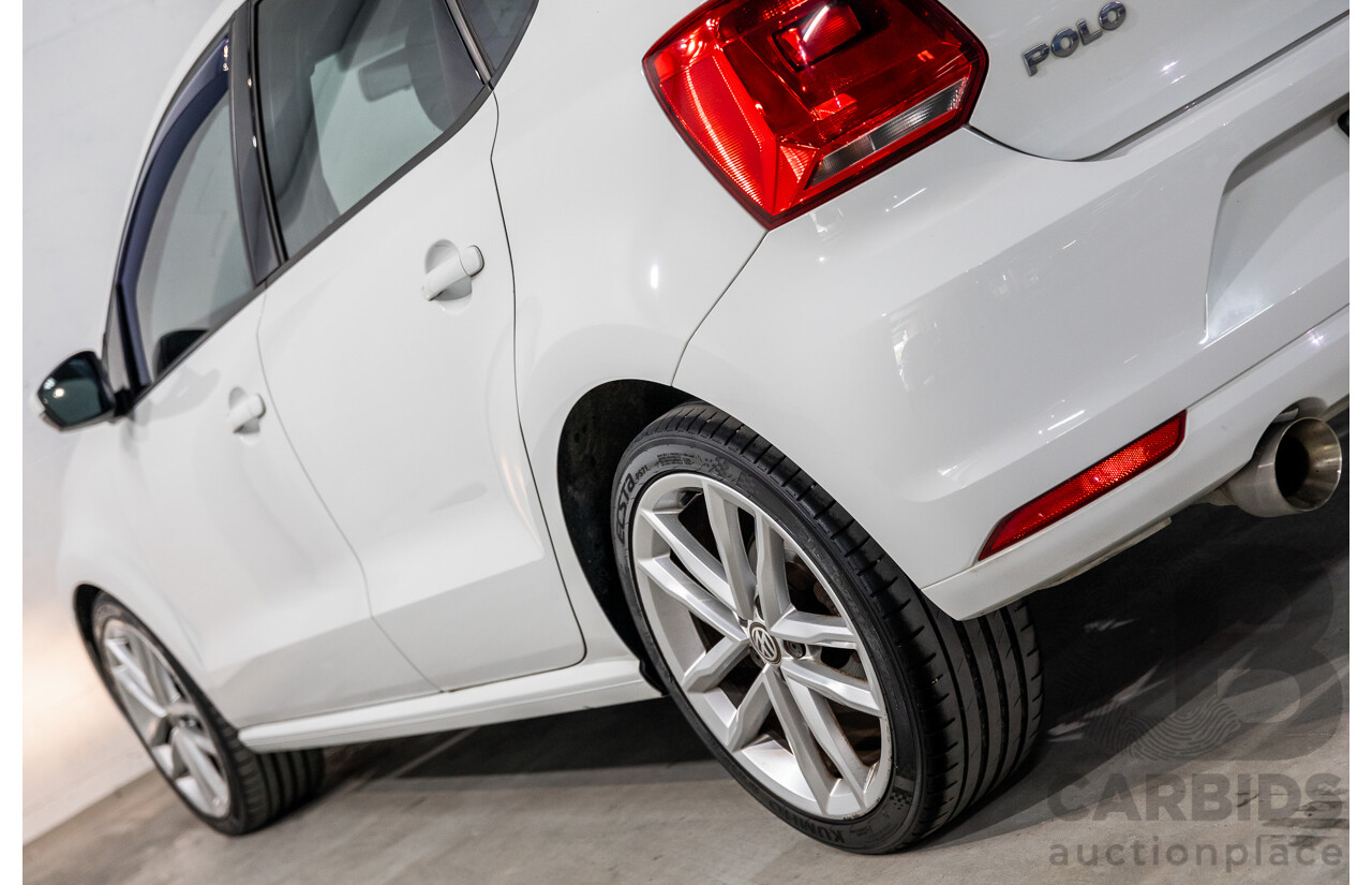 3/2015 Volkswagen Polo 81 TSI Comfortline 6R MY15 5d Hatchback Pure White Turbo 1.2L