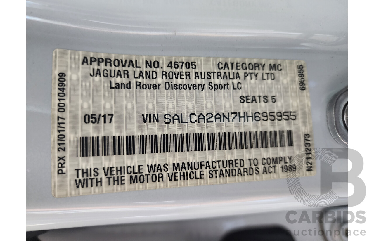 5/2017 Land Rover Discovery Sport TD4 HSE Luxury LC MY17 4d Wagon White 2.0L