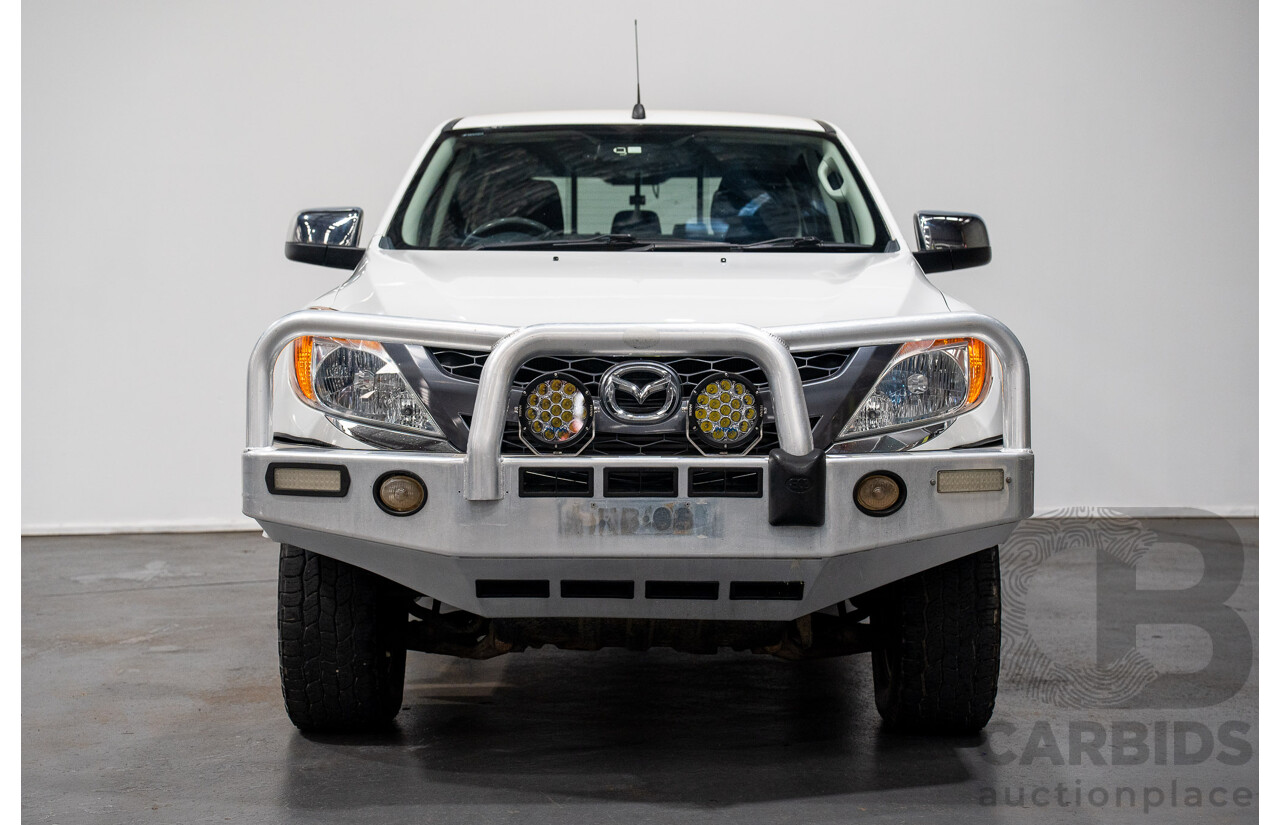 5/2012 Mazda BT50 XTR (4x4)  Dual Cab Utility White Turbo Diesel 3.2L