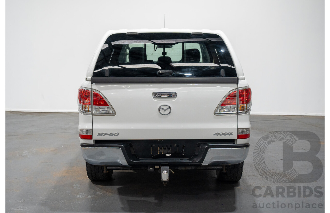 5/2012 Mazda BT50 XTR (4x4)  Dual Cab Utility White Turbo Diesel 3.2L
