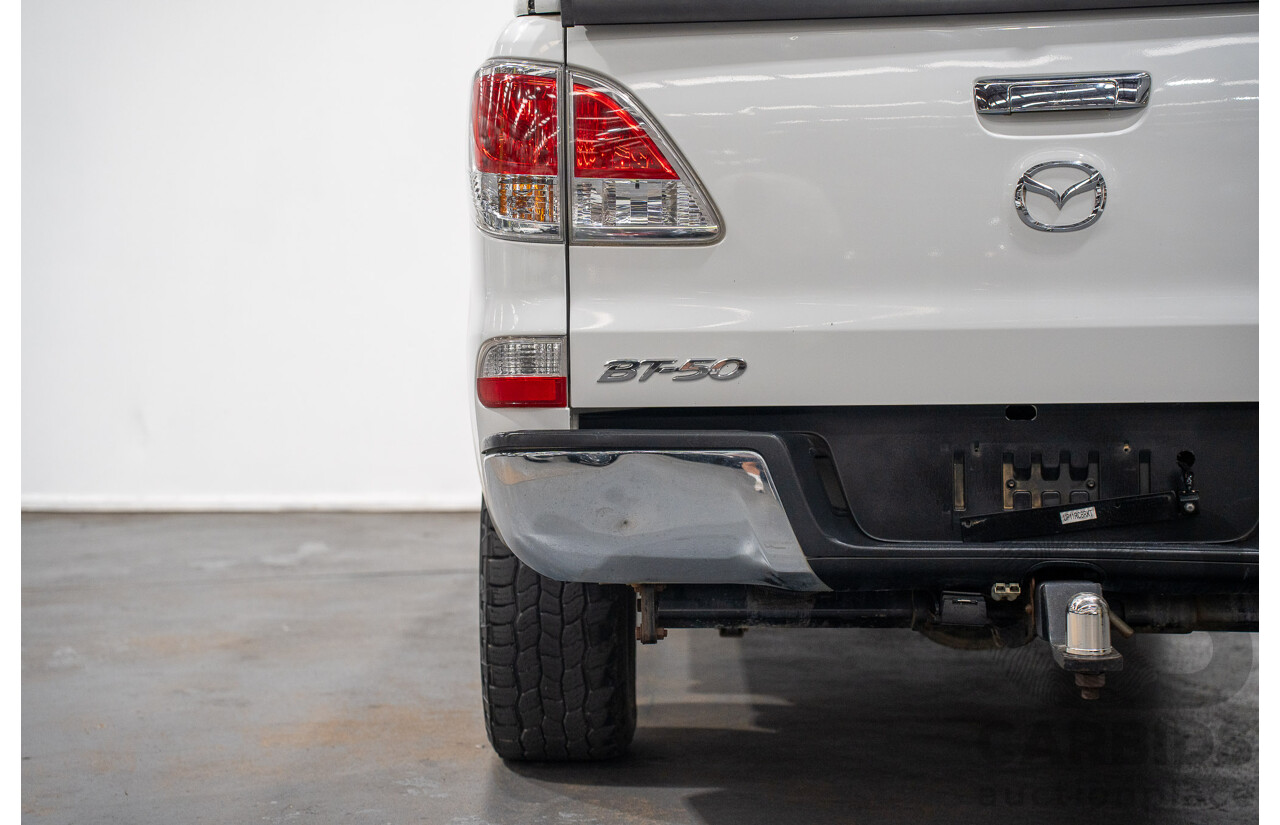 5/2012 Mazda BT50 XTR (4x4)  Dual Cab Utility White Turbo Diesel 3.2L