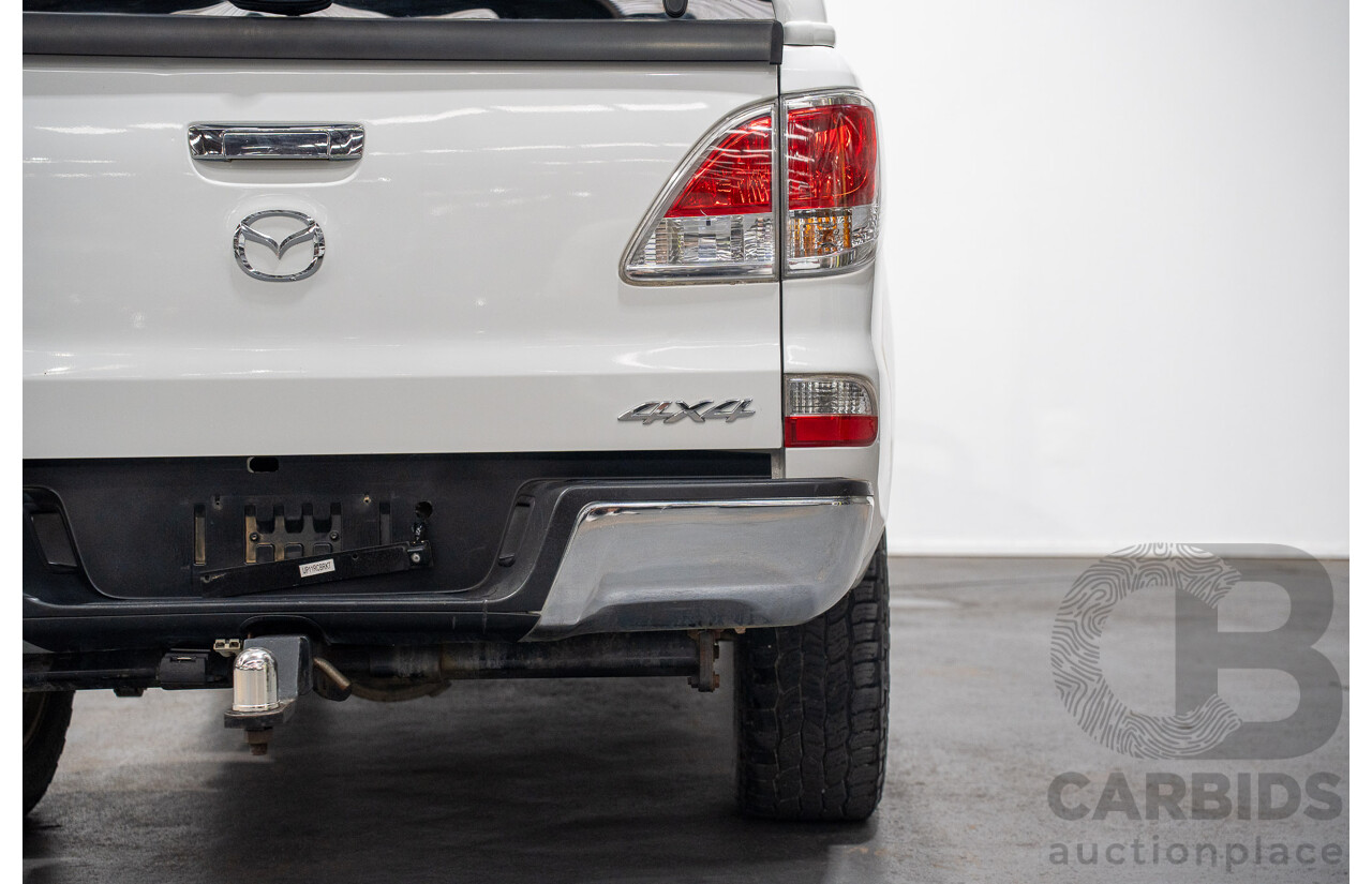 5/2012 Mazda BT50 XTR (4x4)  Dual Cab Utility White Turbo Diesel 3.2L