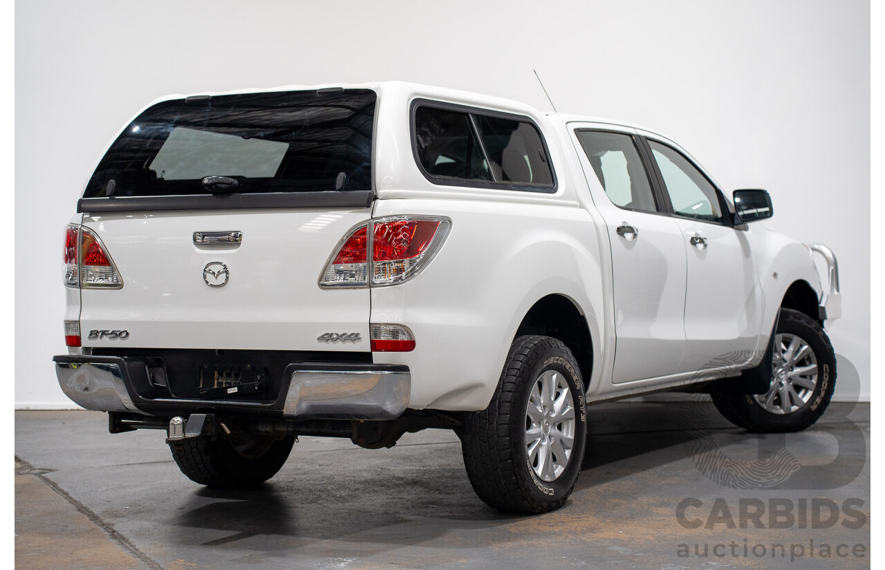 5/2012 Mazda BT50 XTR (4x4)  Dual Cab Utility White Turbo Diesel 3.2L