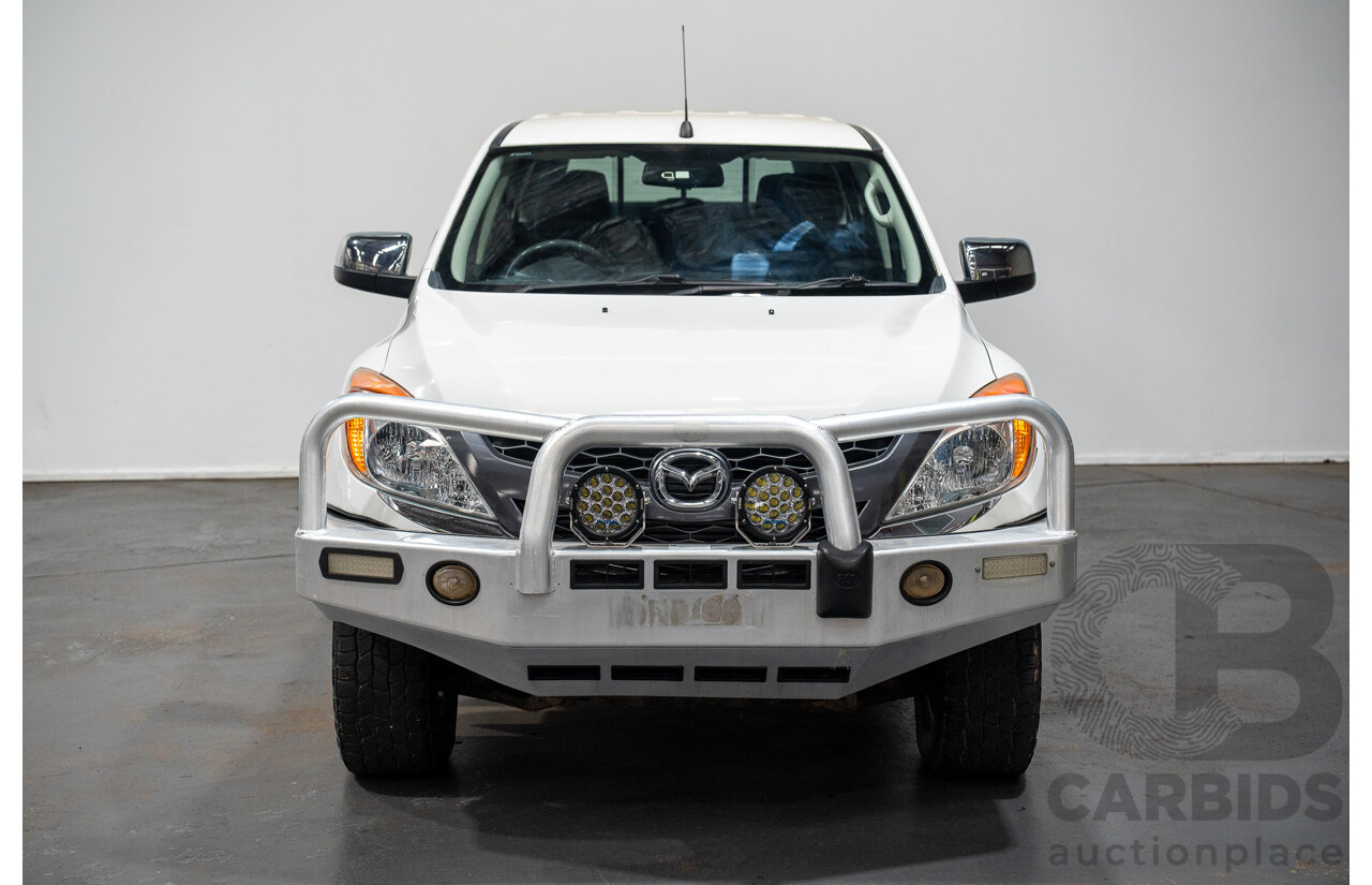5/2012 Mazda BT50 XTR (4x4)  Dual Cab Utility White Turbo Diesel 3.2L