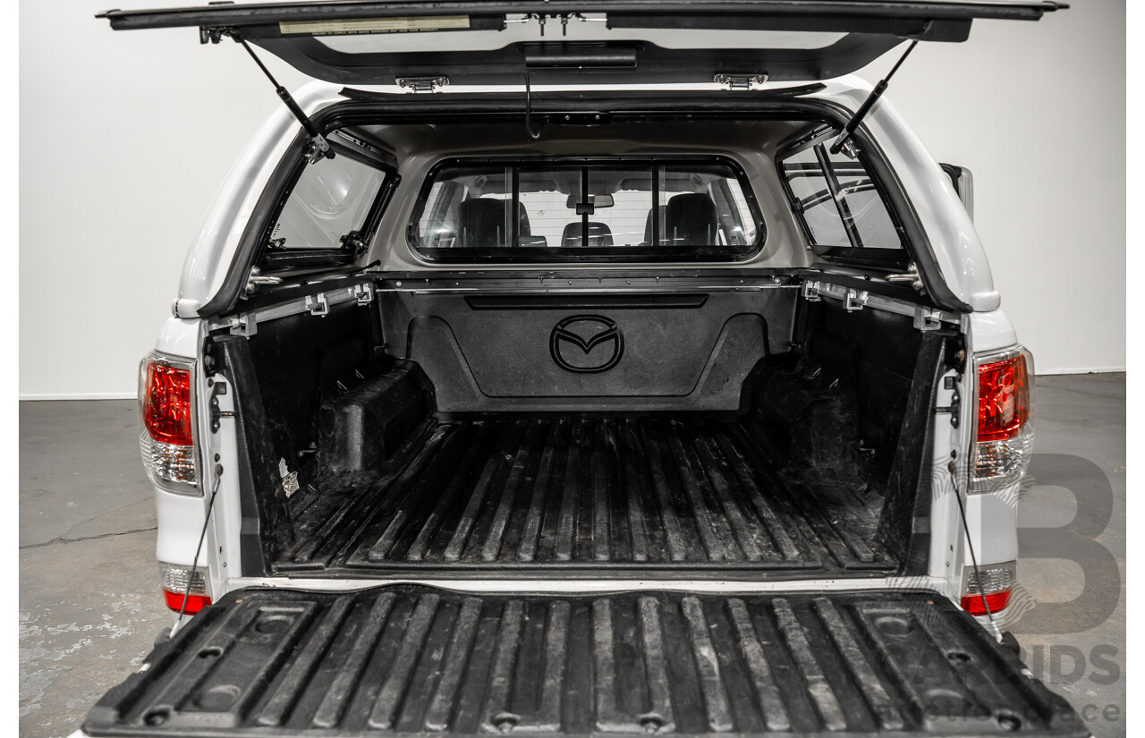 5/2012 Mazda BT50 XTR (4x4)  Dual Cab Utility White Turbo Diesel 3.2L