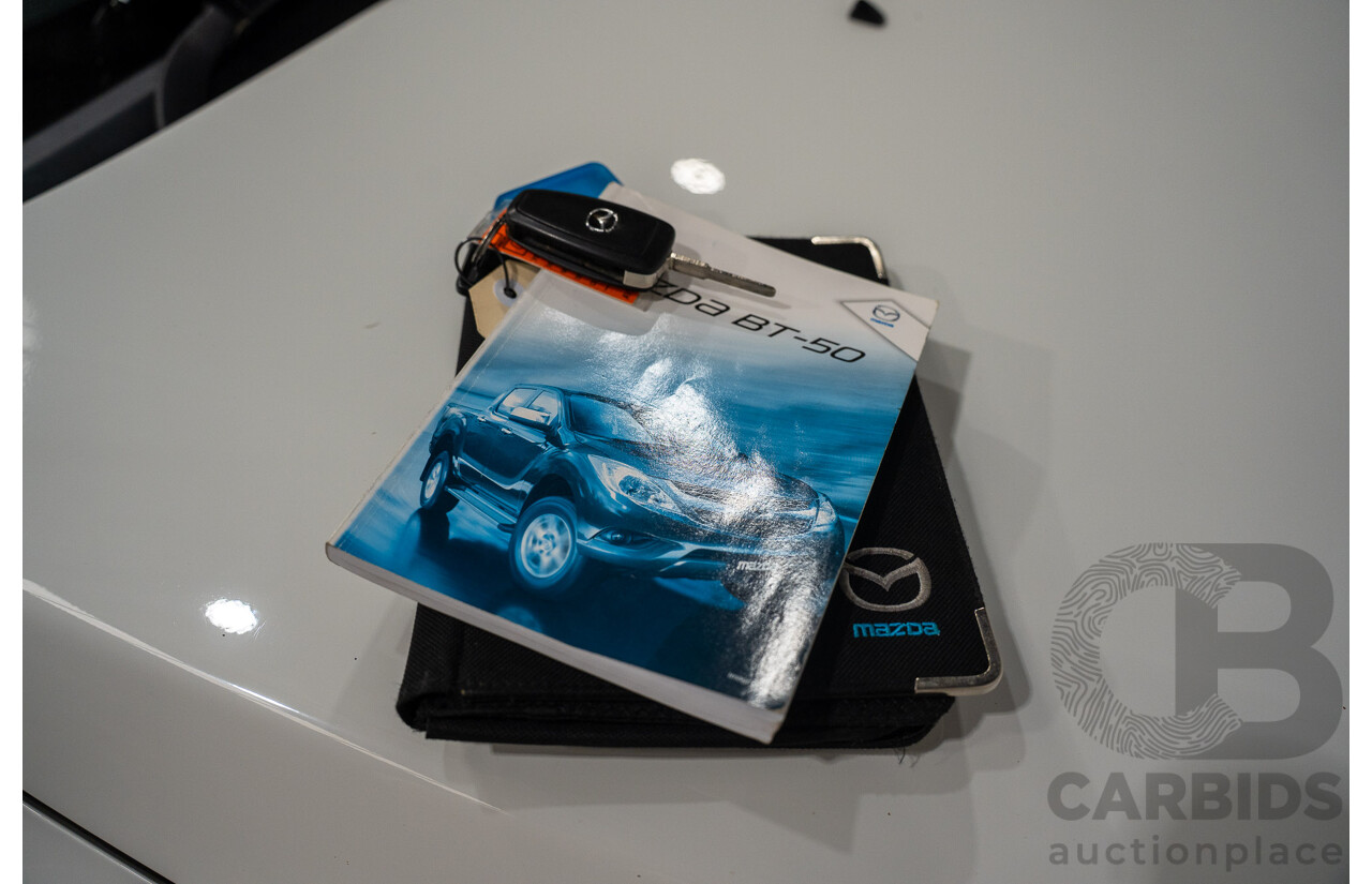 5/2012 Mazda BT50 XTR (4x4)  Dual Cab Utility White Turbo Diesel 3.2L