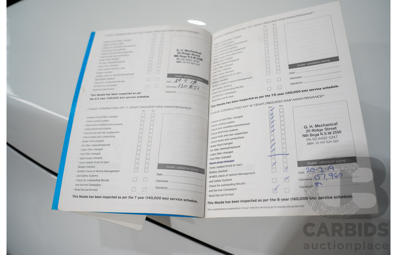 5/2012 Mazda BT50 XTR (4x4)  Dual Cab Utility White Turbo Diesel 3.2L