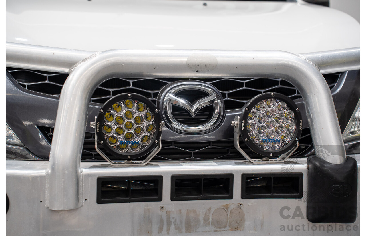 5/2012 Mazda BT50 XTR (4x4)  Dual Cab Utility White Turbo Diesel 3.2L