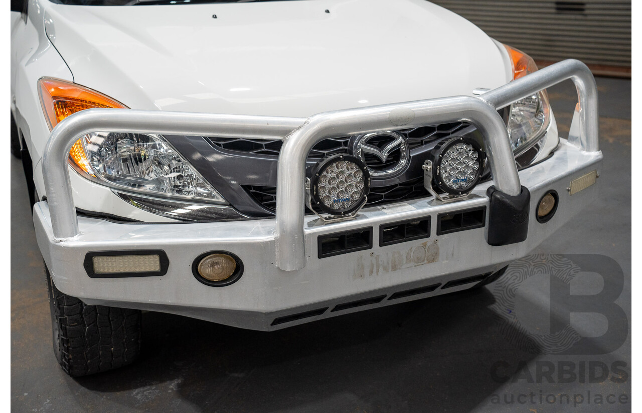 5/2012 Mazda BT50 XTR (4x4)  Dual Cab Utility White Turbo Diesel 3.2L