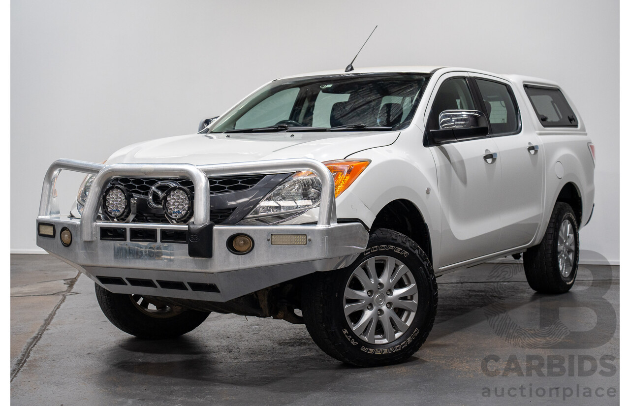 5/2012 Mazda BT50 XTR (4x4)  Dual Cab Utility White Turbo Diesel 3.2L