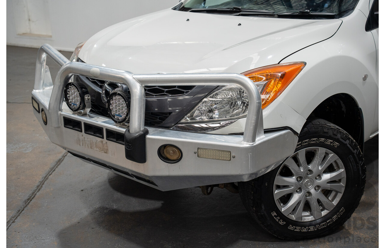5/2012 Mazda BT50 XTR (4x4)  Dual Cab Utility White Turbo Diesel 3.2L