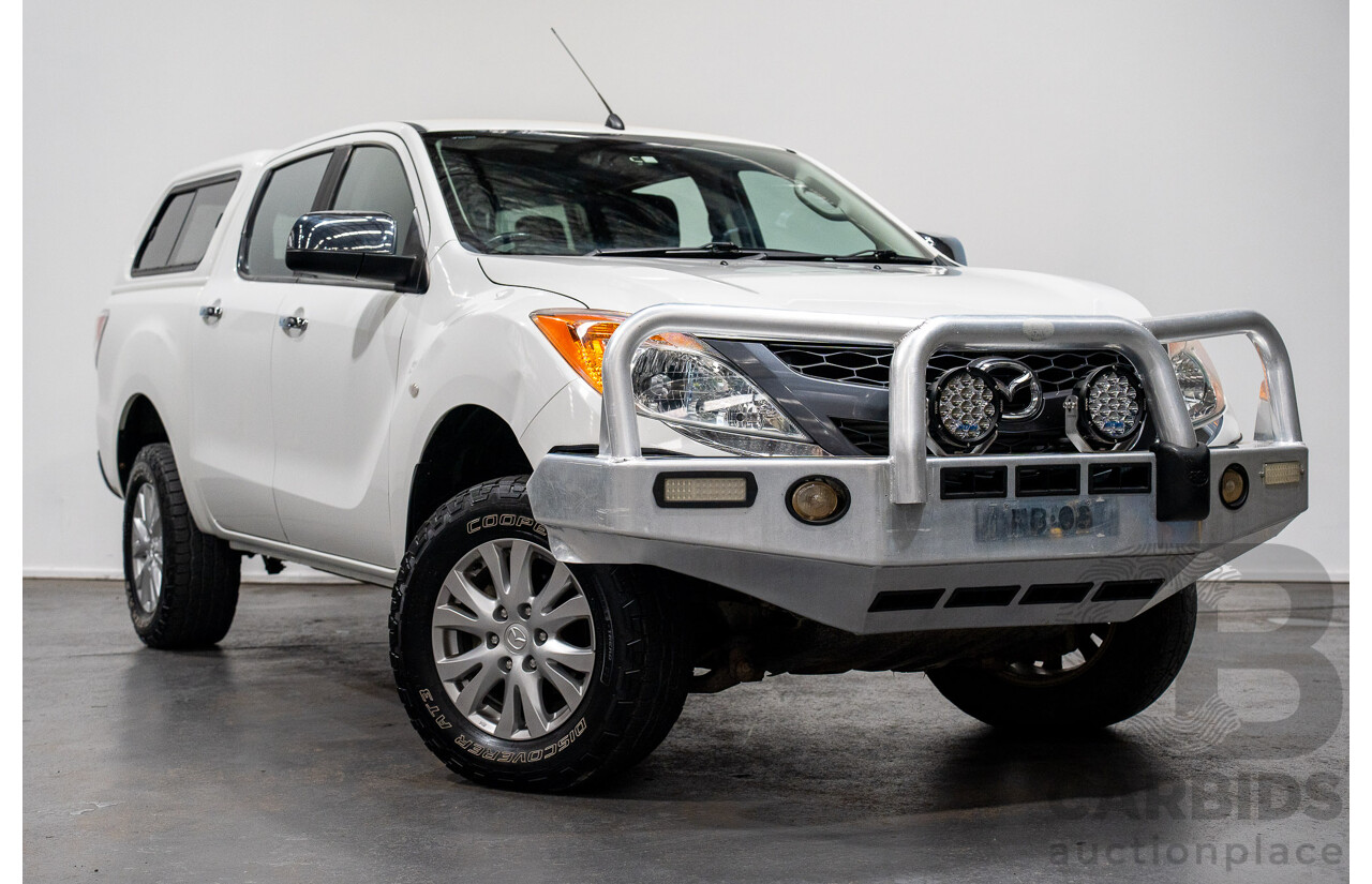 5/2012 Mazda BT50 XTR (4x4)  Dual Cab Utility White Turbo Diesel 3.2L