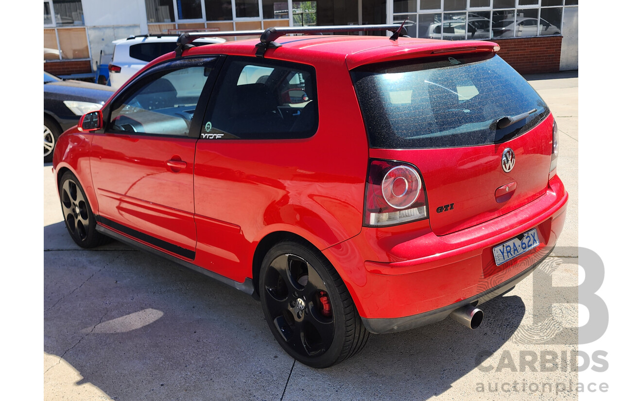 7/2006 Volkswagen Polo GTi 9N 3d Hatchback Red 1.8L