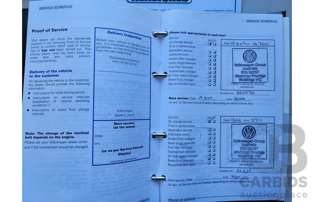 7/2006 Volkswagen Polo GTi 9N 3d Hatchback Red 1.8L