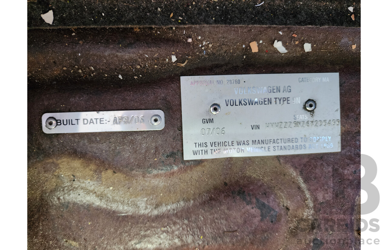 7/2006 Volkswagen Polo GTi 9N 3d Hatchback Red 1.8L