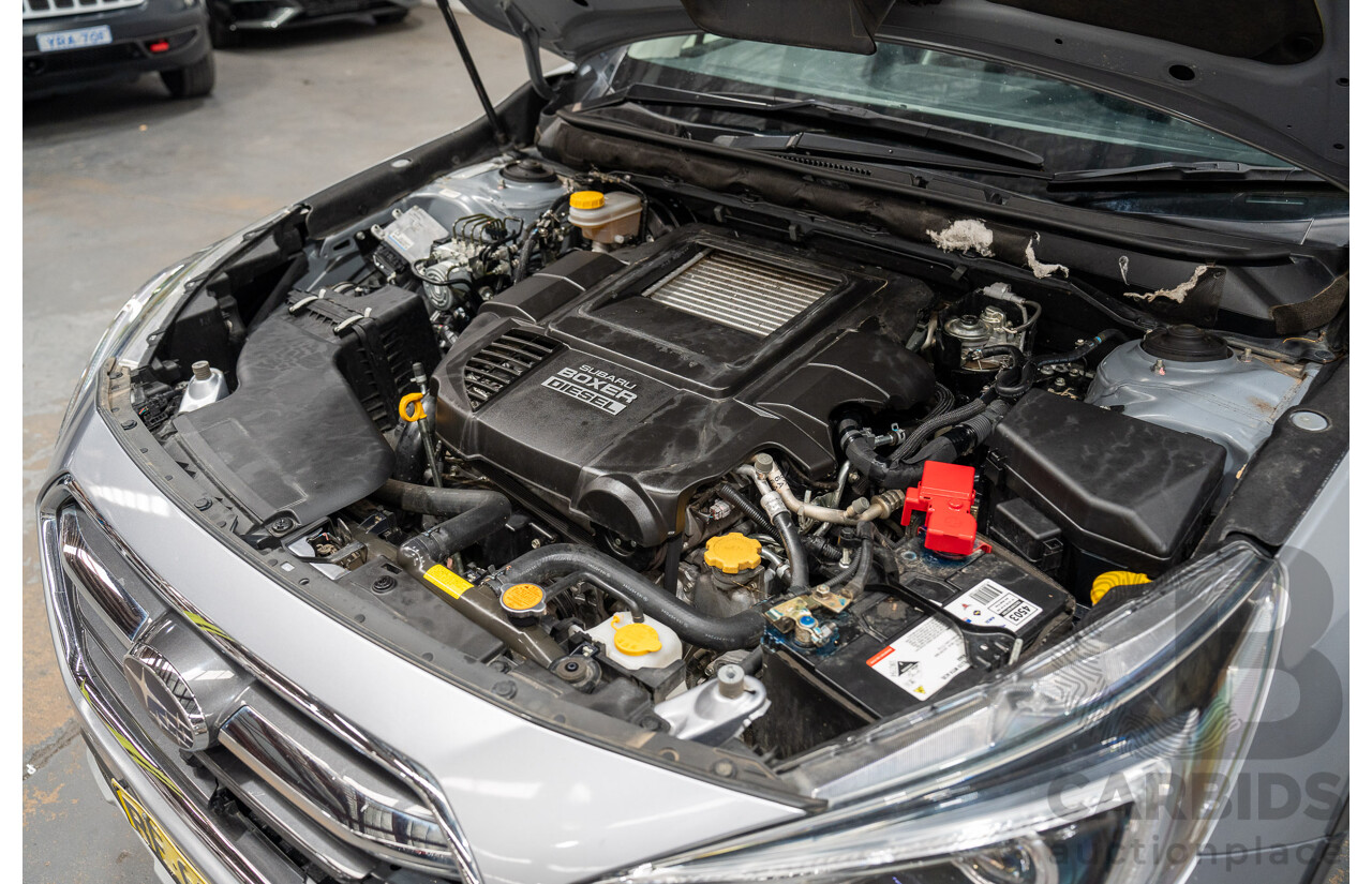 08/2018 Subaru Outback 2.0D PREMIUM (AWD) MY18 4D Wagon Ice Silver Turbo Diesel 2.0L