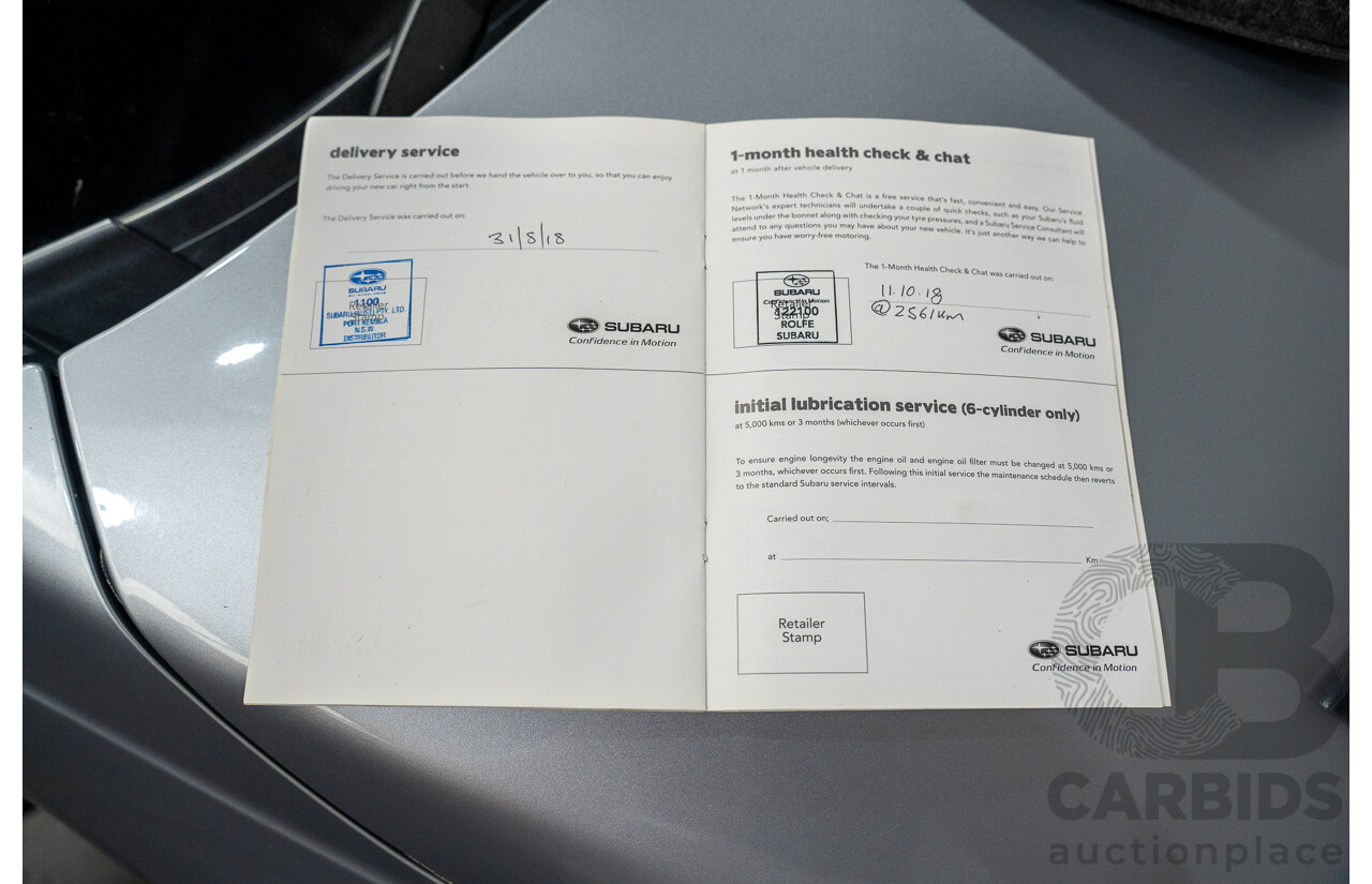 08/2018 Subaru Outback 2.0D PREMIUM (AWD) MY18 4D Wagon Ice Silver Turbo Diesel 2.0L