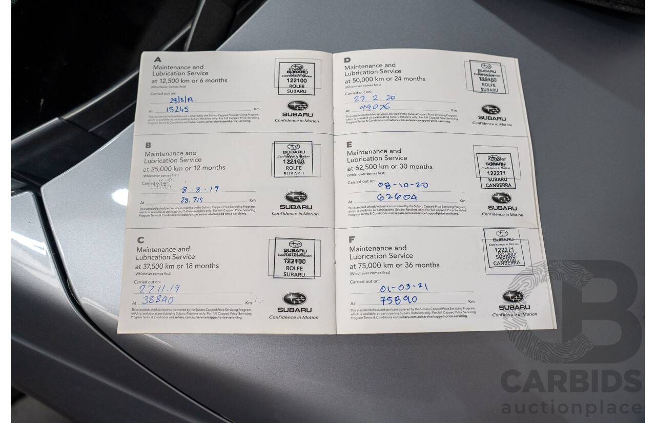 08/2018 Subaru Outback 2.0D PREMIUM (AWD) MY18 4D Wagon Ice Silver Turbo Diesel 2.0L