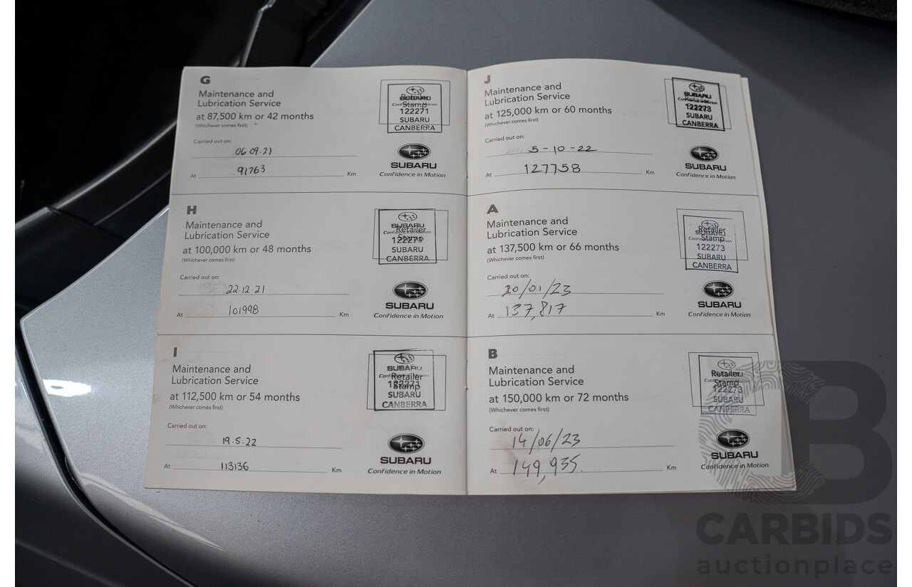 08/2018 Subaru Outback 2.0D PREMIUM (AWD) MY18 4D Wagon Ice Silver Turbo Diesel 2.0L