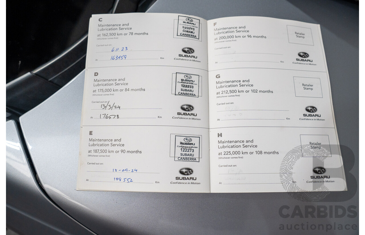 08/2018 Subaru Outback 2.0D PREMIUM (AWD) MY18 4D Wagon Ice Silver Turbo Diesel 2.0L