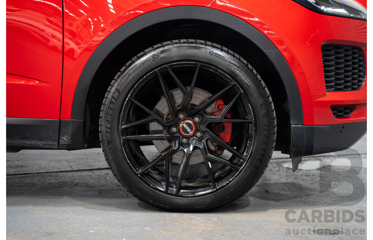 06/2019 Jaguar E-Pace D150S (AWD) 110kW X540 MY19 4D Wagon Caldera Red Turbo Diesel 2.0L