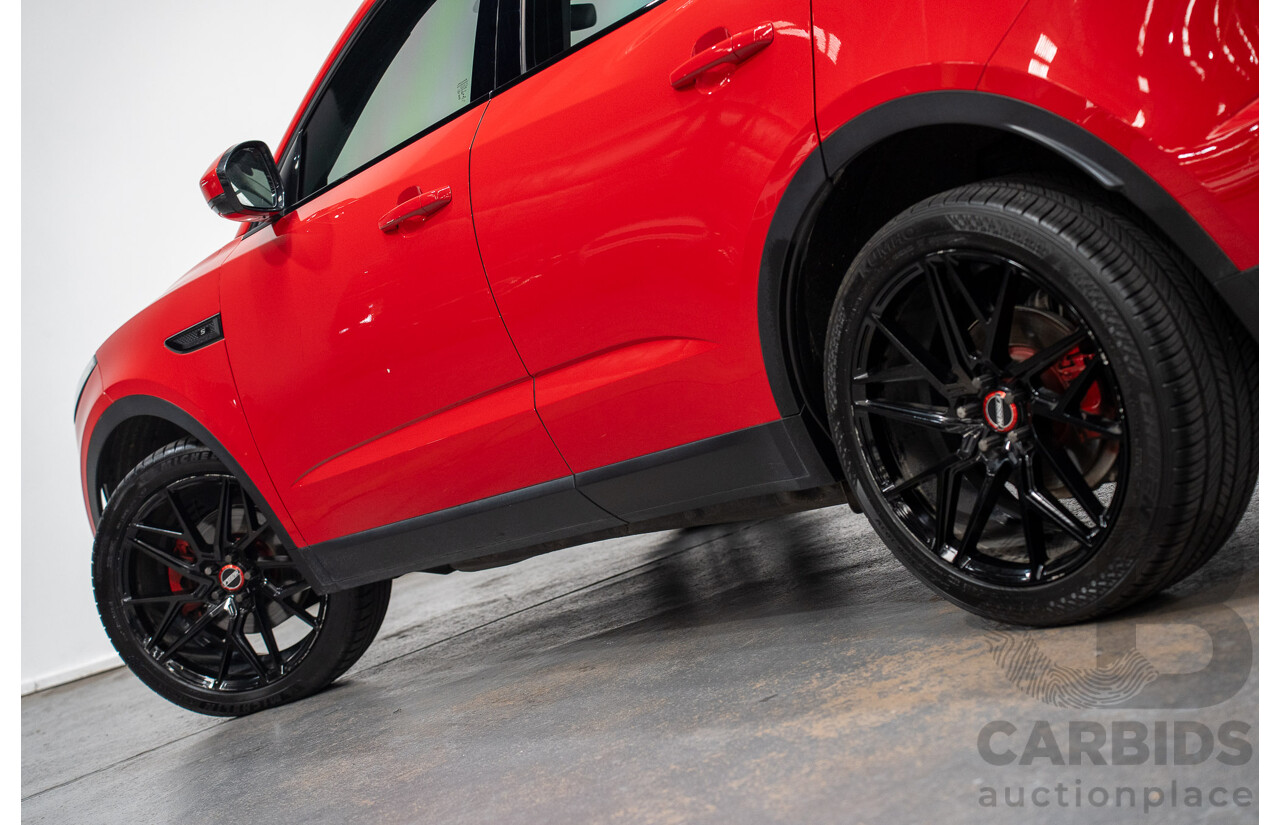 06/2019 Jaguar E-Pace D150S (AWD) 110kW X540 MY19 4D Wagon Caldera Red Turbo Diesel 2.0L